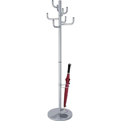 Kerkmann Kleiderständer Sierra - 8 Haken - Silber - 45x170cm Kerkmann Kleiderständer Sierra - 8 Haken - Silber - 45x170cm