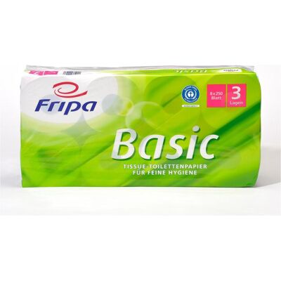 Fripa, Toilettenpapier, Basic (8 Stk.) Fripa, Toilettenpapier, Basic (8 Stk.)