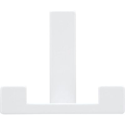 Siro, Kleiderhaken + Wandgarderobe, Mantelhaken Doradus Garderobenhaken 70x61 mm Haken ZN weiss glänzend Siro, Kleiderhaken + Wandgarderobe, Mantelhaken Doradus Garderobenhaken 70x61 mm Haken ZN weiss glänzend