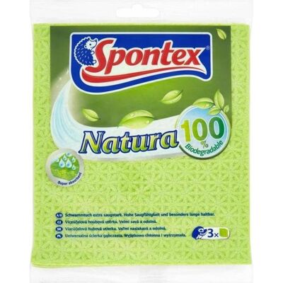 Spontex Sponge Cloth Natura 3 Pcs, Reinigungsutensil, Grün Spontex Sponge Cloth Natura 3 Pcs, Reinigungsutensil, Grün