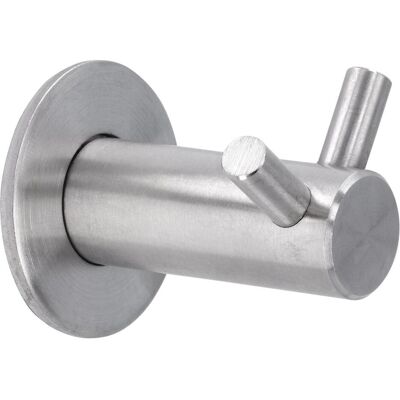 Siro, Kleiderhaken + Wandgarderobe, Mantelhaken Pechal Breite 35 mm, Höhe 35 mm, Edelstahl gebürstet Siro, Kleiderhaken + Wandgarderobe, Mantelhaken Pechal Breite 35 mm, Höhe 35 mm, Edelstahl gebürstet