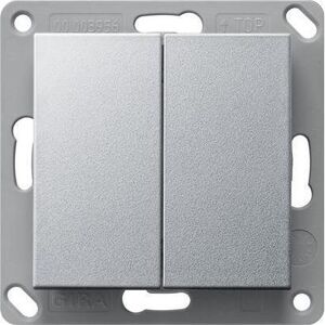 Gira, Lichtschalter + Storenschalter, EnOcean Funk Wandsender 2f System 55 F 242226 Gira, Lichtschalter + Storenschalter, EnOcean Funk Wandsender 2f System 55 F 242226