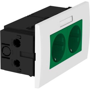 OBO Bettermann D0GN2B Grüne Doppelsteckdose - Elektronikzubehör OBO Bettermann D0GN2B Grüne Doppelsteckdose - Elektronikzubehör