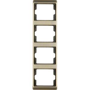 Berker, Zubehör Schalterprogramm, Arsys Rahmen 13440001 4fach Hellbronze senkrecht Berker, Zubehör Schalterprogramm, Arsys Rahmen 13440001 4fach Hellbronze senkrecht