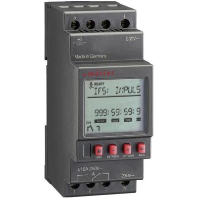 Muller MR 28.10 pro 230V Digital-Timer - 16A, 0,1s-999h Muller MR 28.10 pro 230V Digital-Timer - 16A, 0,1s-999h