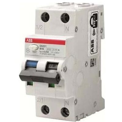 ABB DS201A FI/LS-Schalter - Typ B 16A 6kA - 1P+N ABB DS201A FI/LS-Schalter - Typ B 16A 6kA - 1P+N