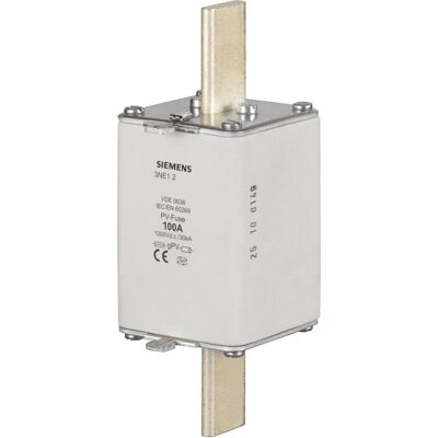 Siemens Verteilerschrank Zubehör, PVSicherungseinsatz Messerkontakten NH1 A gPV Un DC Siemens Verteilerschrank Zubehör, PVSicherungseinsatz Messerkontakten NH1 A gPV Un DC