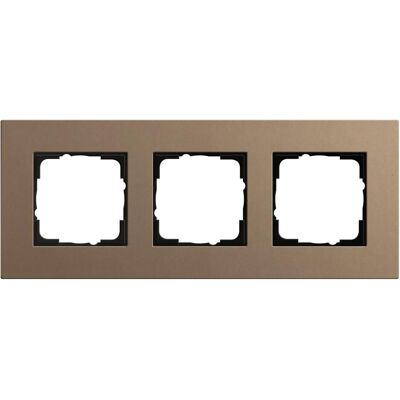 GIRA 0213221 - Abdeckrahmen 3fach hellbraun - Switch Cover Frame GIRA 0213221 - Abdeckrahmen 3fach hellbraun - Switch Cover Frame
