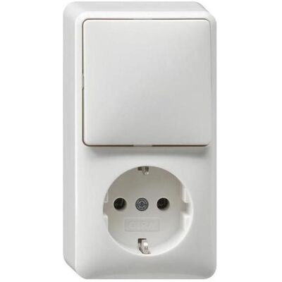 Gira Modell 017613 - Wandkontakt & Wippschalter IP20 Gira Modell 017613 - Wandkontakt & Wippschalter IP20