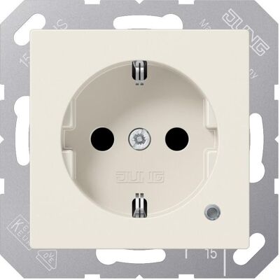 JUNG ABA 1520 KO - Schutzkontakt-Steckdose 16A 250V mit Abdeckung & Licht JUNG ABA 1520 KO - Schutzkontakt-Steckdose 16A 250V mit Abdeckung & Licht