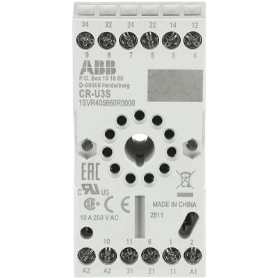 ABB, Zubehör Steuerungstechnik, Relaissockel CR-U-Serie (Relaissockel) ABB, Zubehör Steuerungstechnik, Relaissockel CR-U-Serie (Relaissockel)