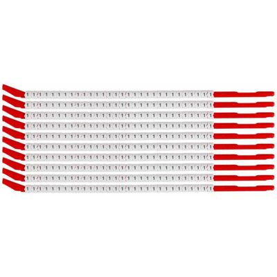 Brady, Kabelverbindung Zubehör, SCN-10-1, Clipsleeve Drahtmarkierer, Beschriftung "" 1 "", für Kabeldurchmesser von 2,8 Brady, Kabelverbindung Zubehör, SCN-10-1, Clipsleeve Drahtmarkierer, Beschriftung "" 1 "", für Kabeldurchmesser von 2,8