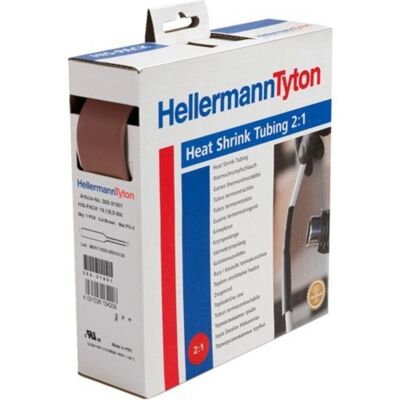 HellermannTyton, Schrumpfschlauch, WarmschrumpfschlauchbraunRolle (5x) HellermannTyton, Schrumpfschlauch, WarmschrumpfschlauchbraunRolle (5x)