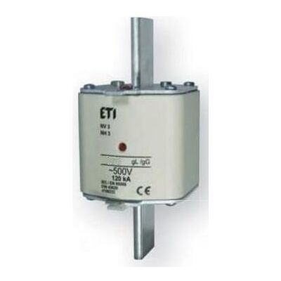 ETI WT-3 gG Sicherung - 500A, 500V, NH3, Zeitverzögerung, gG/gL ETI WT-3 gG Sicherung - 500A, 500V, NH3, Zeitverzögerung, gG/gL