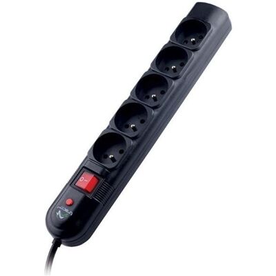 Tracer, Steckdosenleiste, PowerGuard Black 5 AC outlet(s) (5x, CEE 7/16, 1.60 m) Tracer, Steckdosenleiste, PowerGuard Black 5 AC outlet(s) (5x, CEE 7/16, 1.60 m)