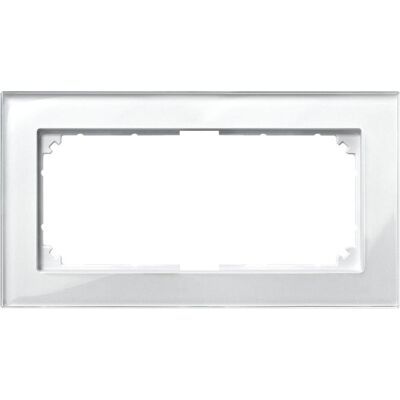 Merten M-PLAN-Echtglasrahmen 2fach - Rahmen Glas 2f.bril/ws ohne Mittelsteg Merten M-PLAN-Echtglasrahmen 2fach - Rahmen Glas 2f.bril/ws ohne Mittelsteg