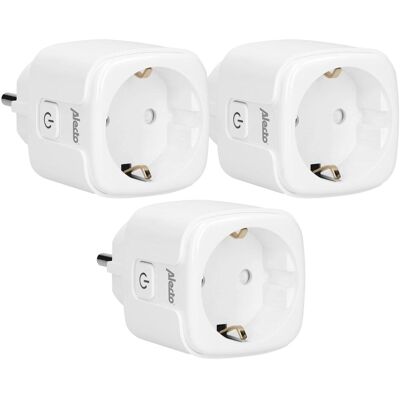 Alecto Smart Wi-Fi Stecker 3er-Set mit Energiemonitor - Weiß Alecto Smart Wi-Fi Stecker 3er-Set mit Energiemonitor - Weiß