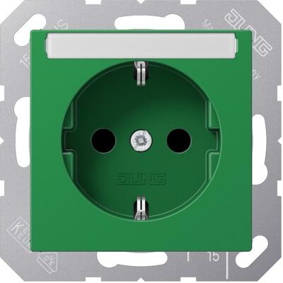 JUNG, Steckdose, Steckdose 1f gn glz AS/A UP IP20 BSF ZP A1520BFNAGN JUNG, Steckdose, Steckdose 1f gn glz AS/A UP IP20 BSF ZP A1520BFNAGN