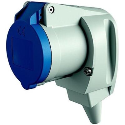Mennekes 1438 - Winkel-Kupplung 16A,3p,6h,230V,IP44 Mennekes 1438 - Winkel-Kupplung 16A,3p,6h,230V,IP44