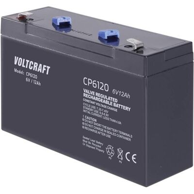 VOLTCRAFT 6V 12Ah Bleiakku - Zuverlässige Energiequelle VOLTCRAFT 6V 12Ah Bleiakku - Zuverlässige Energiequelle