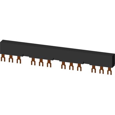 Siemens Verteilerblock - 55mm Abstand - 4 Schalter - 3 Phasen Siemens Verteilerblock - 55mm Abstand - 4 Schalter - 3 Phasen