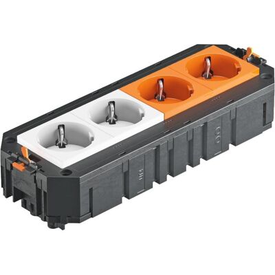 OBO Bettermann - UTC4 G W2OR2 - 2x 2-polige Steckdosen - GST18 - Power strip OBO Bettermann - UTC4 G W2OR2 - 2x 2-polige Steckdosen - GST18 - Power strip