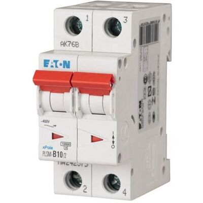 Eaton 2P 10A Leitungsschutzschalter - DIN-Schiene Eaton 2P 10A Leitungsschutzschalter - DIN-Schiene