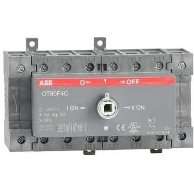 ABB, Verteilerschrank Zubehör, OT80F4C Lastumschalter 80A 4-polig 1,5-35qmm ABB, Verteilerschrank Zubehör, OT80F4C Lastumschalter 80A 4-polig 1,5-35qmm