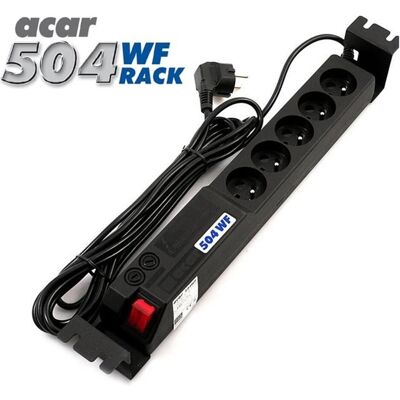 Acar 504WF 19'' Stromverteiler - 5m, 5 Steckdosen, Rack-Montage Acar 504WF 19'' Stromverteiler - 5m, 5 Steckdosen, Rack-Montage