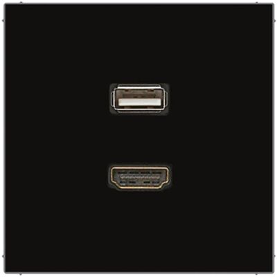 Jung MALS1163SW - Multimedia HDMI/USB Wandsteckdose LS Jung MALS1163SW - Multimedia HDMI/USB Wandsteckdose LS