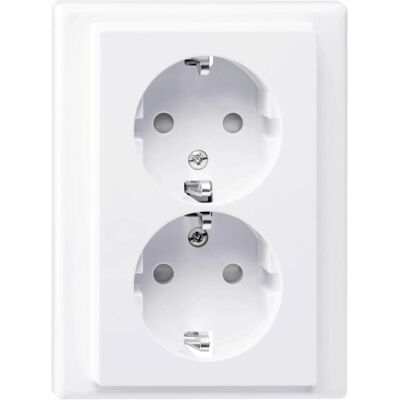 Merten - MEG2420-1425 - 2-fach - Schuko-Doppel-Steckdose Merten - MEG2420-1425 - 2-fach - Schuko-Doppel-Steckdose
