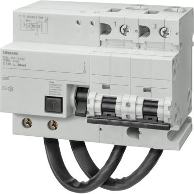 Siemens 5SU1624-6KK82 - FI/LS-Schalter 2P, Typ A, 300mA Siemens 5SU1624-6KK82 - FI/LS-Schalter 2P, Typ A, 300mA