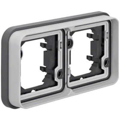Hager Cubyko Doppelmodul Wetterfeste Gehäuse - IP55 Hager Cubyko Doppelmodul Wetterfeste Gehäuse - IP55