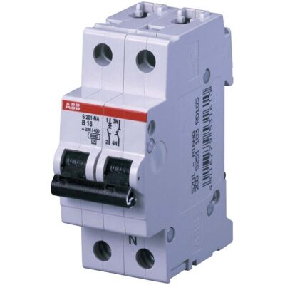 ABB S201-K16NA Sicherungsautomat - 16A, K-Charakteristik, 1P+NA ABB S201-K16NA Sicherungsautomat - 16A, K-Charakteristik, 1P+NA