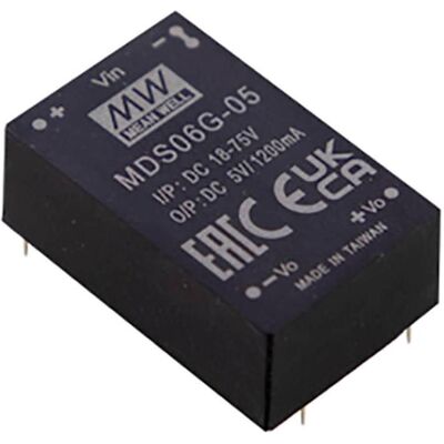 Mean Well MDS06F-05 6W DC/DC-Wandler - 1 Ausgang Mean Well MDS06F-05 6W DC/DC-Wandler - 1 Ausgang