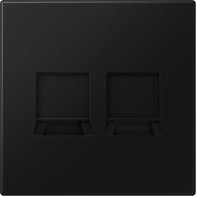Jung LS1969-2WESWM - Abdeckung 2-fach für Modular-Jack - Schwarz Jung LS1969-2WESWM - Abdeckung 2-fach für Modular-Jack - Schwarz