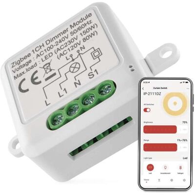 Emos Aktor, GoSmart Dimm-Modul IP-2111DZ, ZigBee, 1-kanal (Dimmaktor) Emos Aktor, GoSmart Dimm-Modul IP-2111DZ, ZigBee, 1-kanal (Dimmaktor)