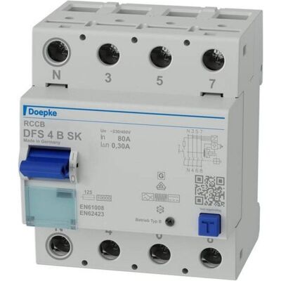 Doepke DFS4 080-4/0,30-B SK Fehlerstromschutzschalter Doepke DFS4 080-4/0,30-B SK Fehlerstromschutzschalter