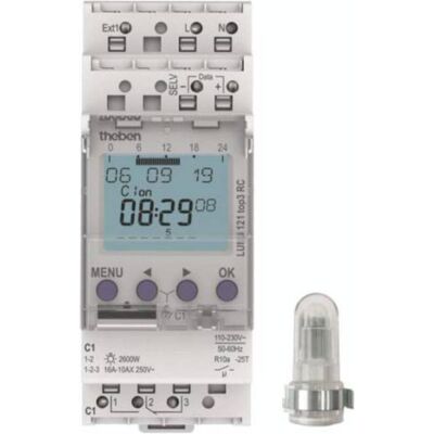 Theben LUNA 1213 RC AL - Dämmerungsschalter mit Sensor - Dämmerungsschalter Theben LUNA 1213 RC AL - Dämmerungsschalter mit Sensor - Dämmerungsschalter