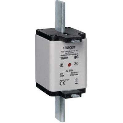 Hager LNH3160MK Sicherung - 160A, 500V, NH3C, gG, S-frei Hager LNH3160MK Sicherung - 160A, 500V, NH3C, gG, S-frei