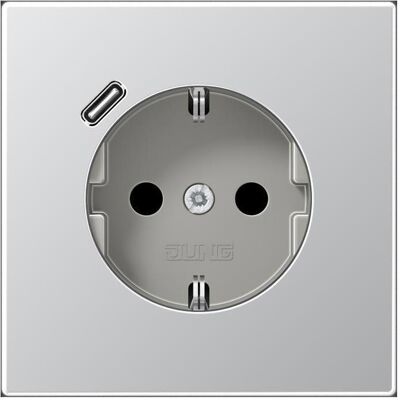 Jung AL1520-18C Aluminium USB-C Steckdose - Elektrosteckdose Jung AL1520-18C Aluminium USB-C Steckdose - Elektrosteckdose
