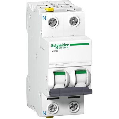 Schneider Electric, Schutzschalter, Acti9 iC60H MCB 1+N Pole 4A Curve C Schneider Electric, Schutzschalter, Acti9 iC60H MCB 1+N Pole 4A Curve C