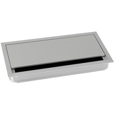 TecLines, Kabelschutz + Kabelführung, TKD008 Kabeldurchführung 120x240mm, silber/schwarz (Kabeldurchlass, 24 cm) TecLines, Kabelschutz + Kabelführung, TKD008 Kabeldurchführung 120x240mm, silber/schwarz (Kabeldurchlass, 24 cm)