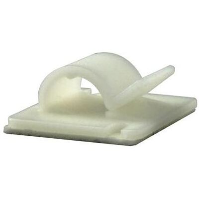 RS PRO, Kabelhalter, Kabelhalter selbstklebend, Kabel-Ø 7mm Nylon 25 mm x 25mm RS PRO, Kabelhalter, Kabelhalter selbstklebend, Kabel-Ø 7mm Nylon 25 mm x 25mm