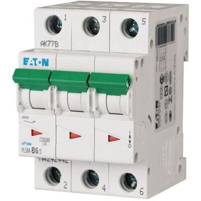 Eaton PSM C 6A 3-poliger Leistungsschalter - Leistungsschalter Eaton PSM C 6A 3-poliger Leistungsschalter - Leistungsschalter