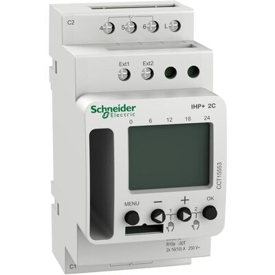 Schneider Electric CCT15553 Digitaler Zeitschaltuhr - 2 Kanal Schneider Electric CCT15553 Digitaler Zeitschaltuhr - 2 Kanal