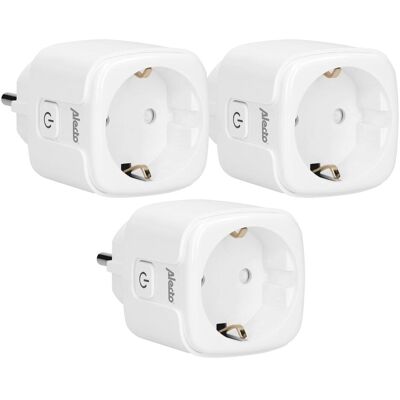 Alecto Smart Wi-Fi Stecker 3er-Set - Energieüberwachung, Sprachsteuerung Alecto Smart Wi-Fi Stecker 3er-Set - Energieüberwachung, Sprachsteuerung