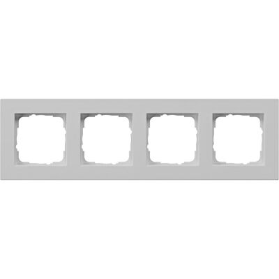 Gira 0214375 - Abdeckrahmen 4-f. flach, grau Gira 0214375 - Abdeckrahmen 4-f. flach, grau