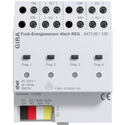 Gira - 547300 - 4-Kanal - REG eNet - Energiesensor Gira - 547300 - 4-Kanal - REG eNet - Energiesensor