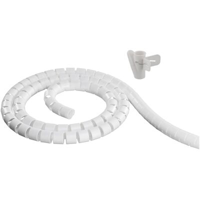 Deltaco Kabelschutz + Kabelführung, LDR05 cable organizer Desk/Wall Cable flex tube White 1 pc(s) (Kabelschlauch, 1000 cm) Deltaco Kabelschutz + Kabelführung, LDR05 cable organizer Desk/Wall Cable flex tube White 1 pc(s) (Kabelschlauch, 1000 cm)